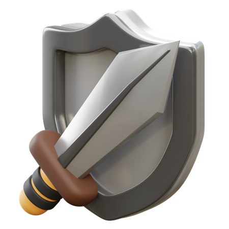 剣と盾  3D Icon