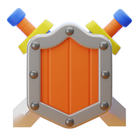 SWORD AND SHIELD  3D Icon