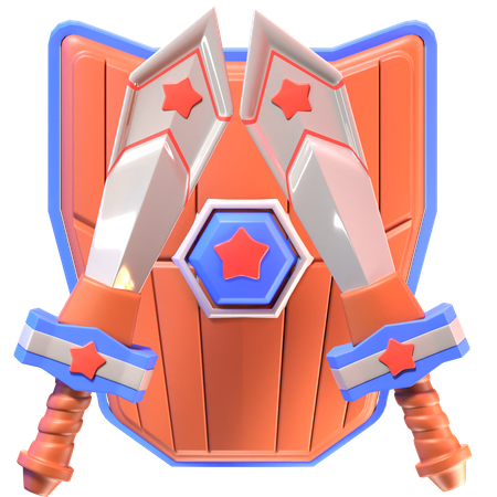 Sword And Shield  3D Icon