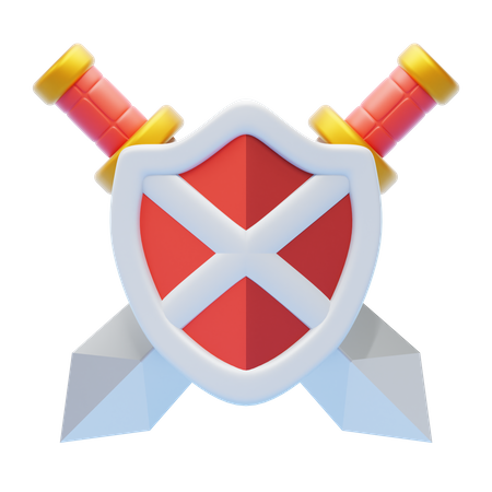 SWORD AND SHIELD  3D Icon