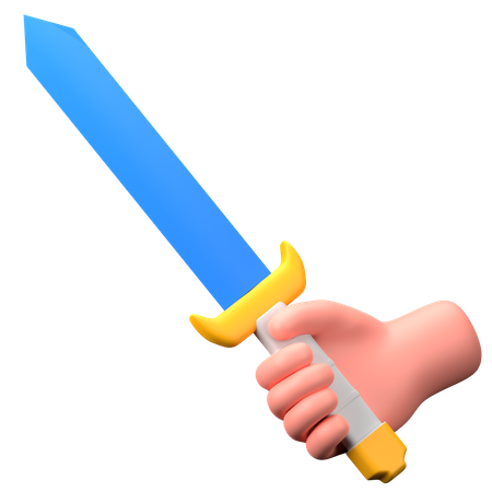 Sword Holding  3D Icon