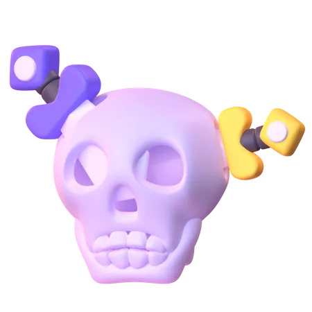 Sword Skull  3D Icon