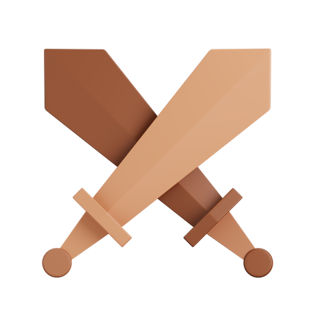 Sword Wood Toy  3D Icon