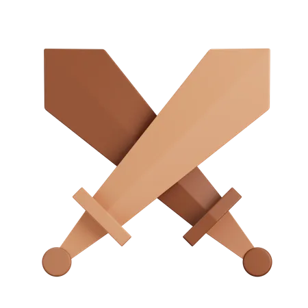 Sword Wood Toy  3D Icon