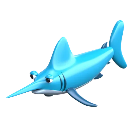 Swordfish 3 D Sea Animal Illustration 3D Icon