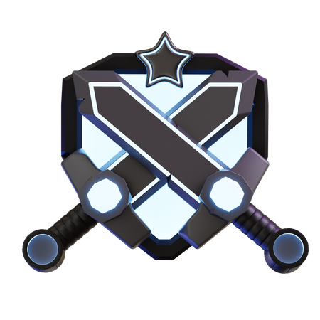 Swords And Shield  3D Icon