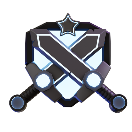 Swords And Shield  3D Icon