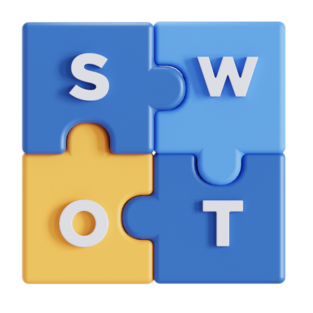 SWOT分析  3D Icon