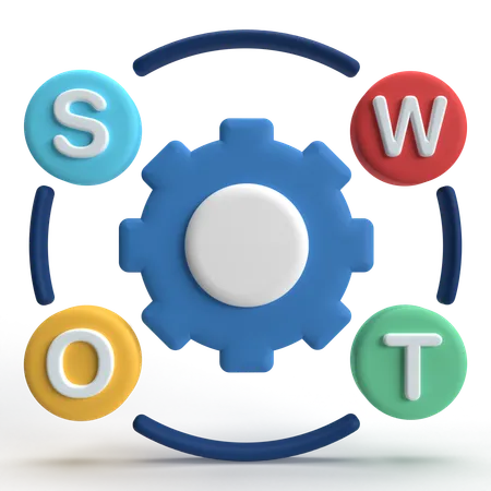 SWOT-Analyse  3D Icon