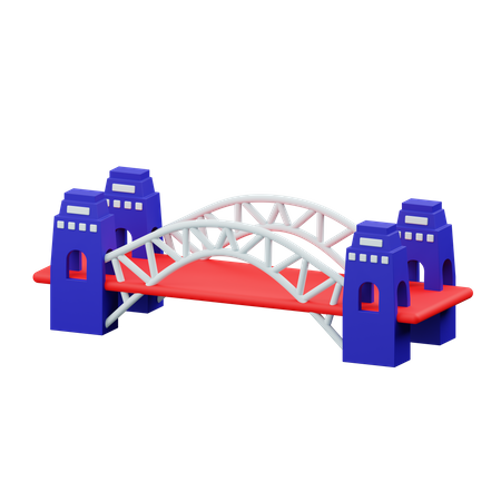 Sydney Harbour Bridge  3D Illustration