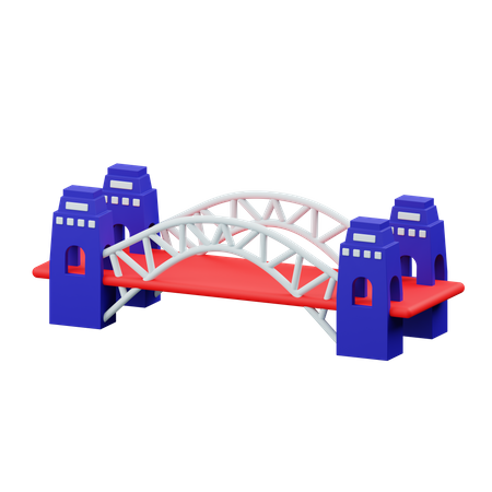 Sydney Harbour Bridge 3D Illustration
