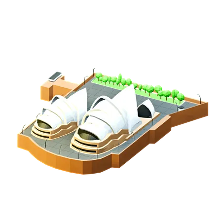 Sydney Opera House  3D Icon