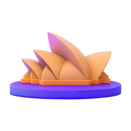 Sydney Opera House  3D Icon