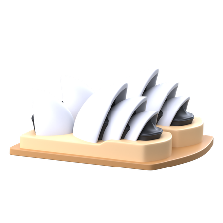 Sydney Opera House  3D Icon