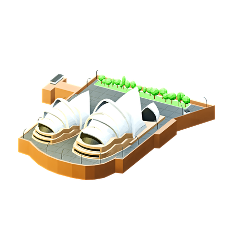 Sydney Opera House  3D Icon