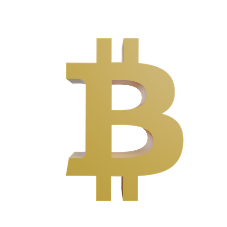 Symbole bitcoin  3D Illustration