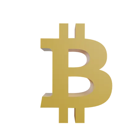 Symbole bitcoin  3D Illustration