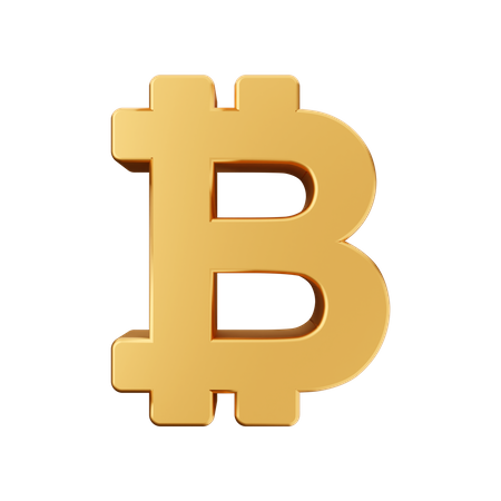 Symbole bitcoin  3D Icon