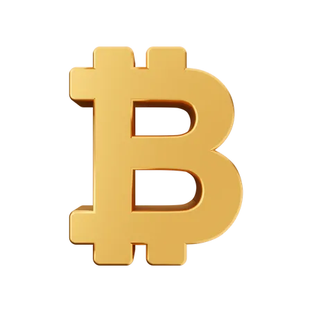 Symbole bitcoin  3D Icon