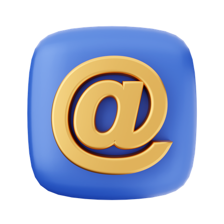 Symbole d'adresse e-mail  3D Icon