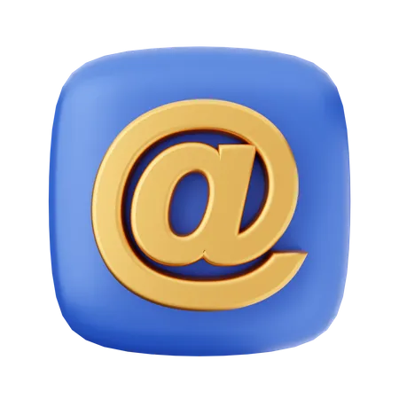 Symbole d'adresse e-mail  3D Icon