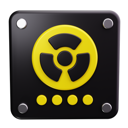 Symbole de danger biologique  3D Icon