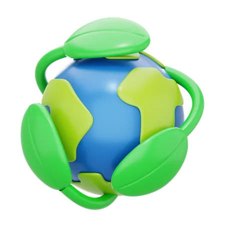 Symbole de recyclage  3D Icon