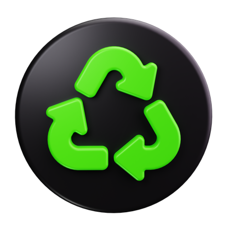 Symbole de recyclage  3D Icon