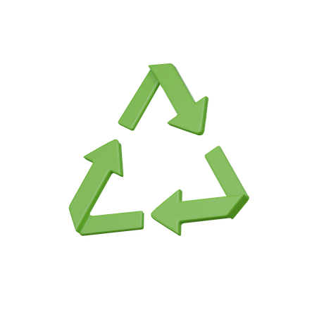 Symbole de recyclage  3D Icon