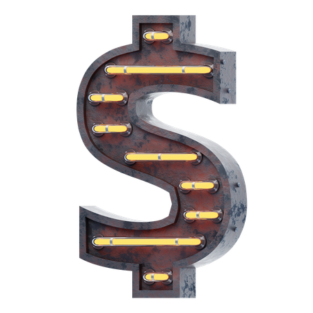 Symbole du dollar  3D Icon