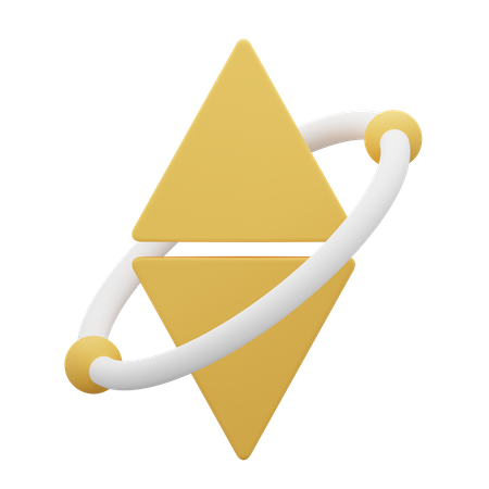 Symbole d'Ethereum  3D Icon