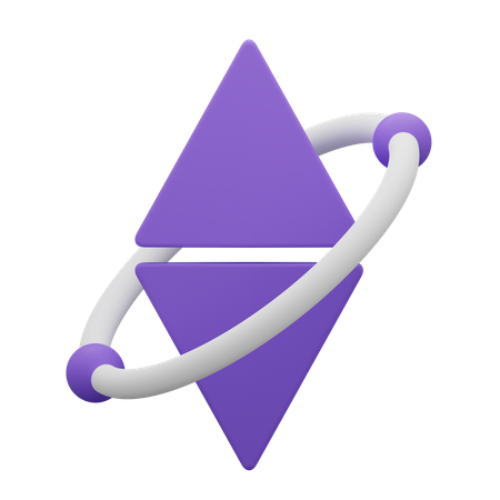 Symbole d'Ethereum  3D Icon