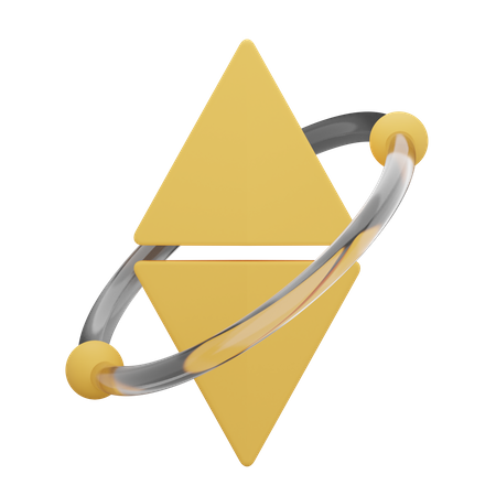 Symbole d'Ethereum  3D Icon