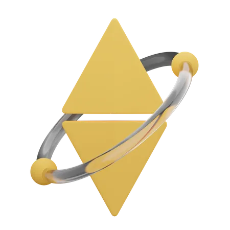 Symbole d'Ethereum  3D Icon