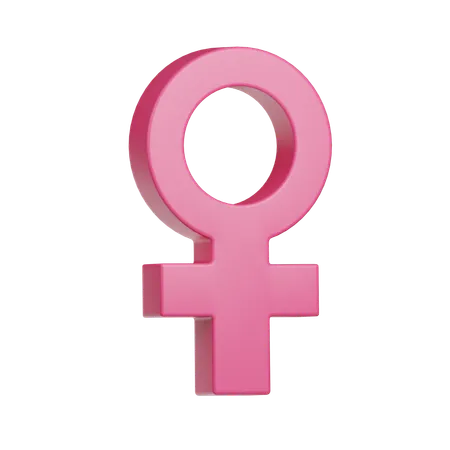 Symbole féminin  3D Icon