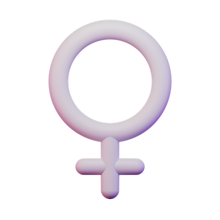 Symbole féminin  3D Illustration