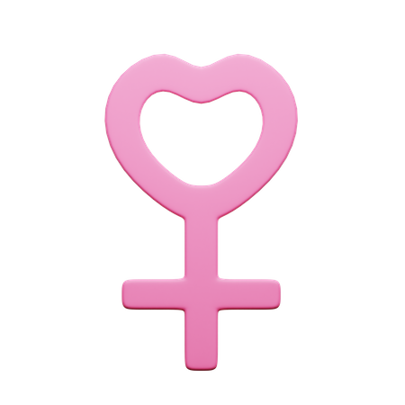 Symbole féminin  3D Icon