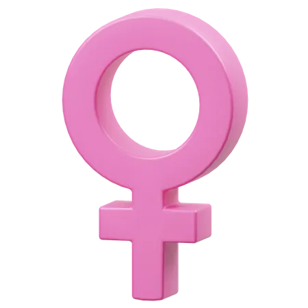 Symbole féminin  3D Icon