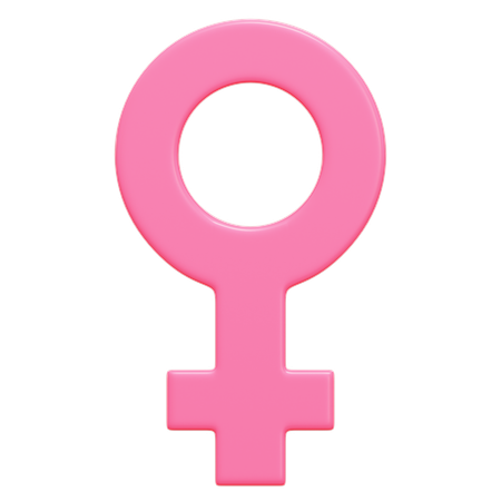 Symbole féminin  3D Icon