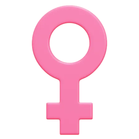 Symbole féminin  3D Icon