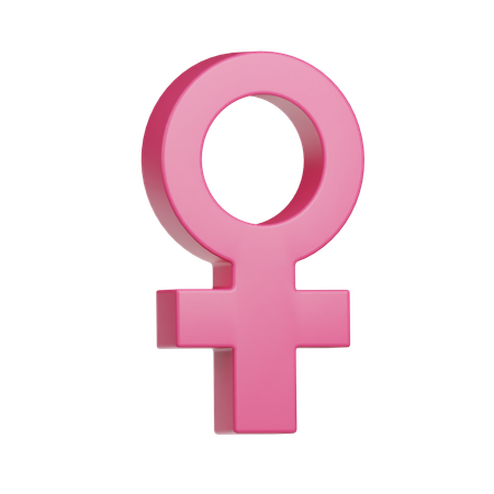 Symbole féminin  3D Icon
