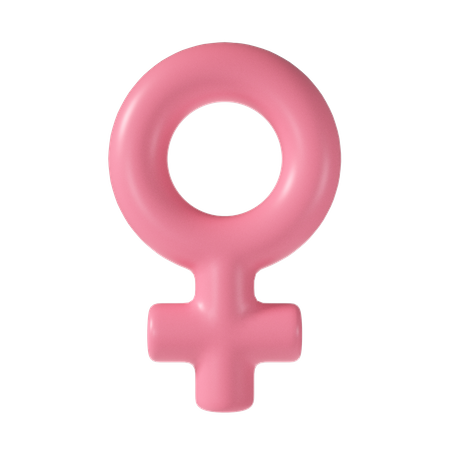 Symbole féminin  3D Illustration