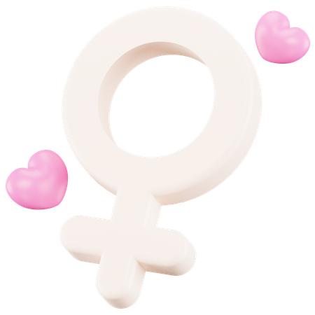 Symbole de femme  3D Icon