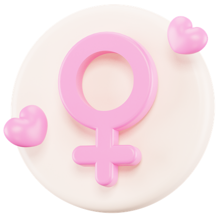 Symbole de femme  3D Icon