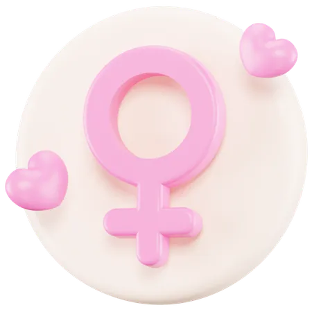 Symbole de femme  3D Icon