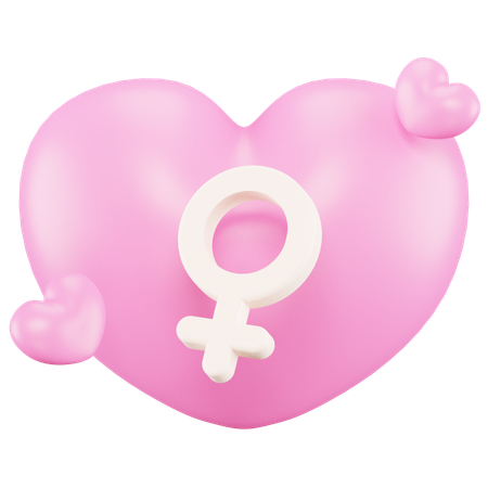 Symbole de femme  3D Icon