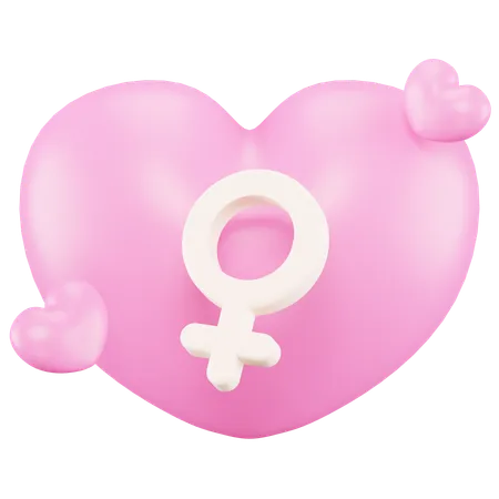 Symbole de femme  3D Icon