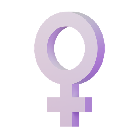 Symbole des femmes  3D Illustration