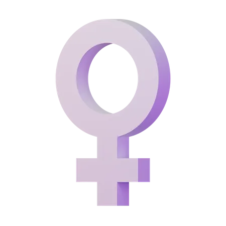 Symbole des femmes  3D Illustration