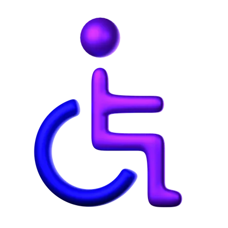 Symbole de handicap  3D Icon